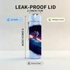 1PC Galaxy Nebula Space Cosmic Print 750ml Color Plastic Sports Water Bottle Leakproof Flip Straw Lid Suitable for Sports Office Home Use