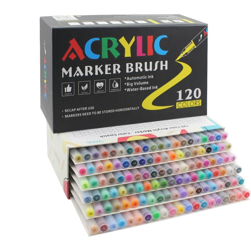 Large Acrylic Marker, Water-Based Student Art Special Watercolor Pen, Children'S Acrylic Pen