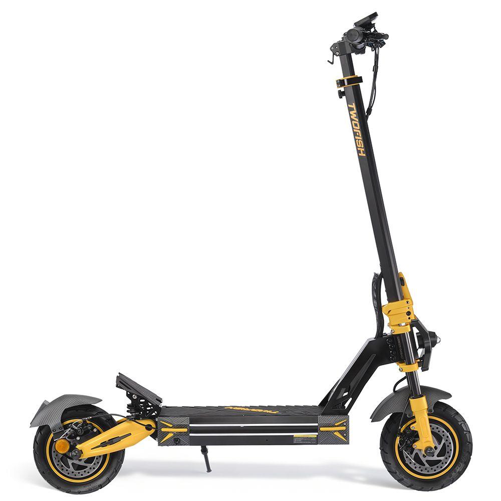 Monopattino Elettrico Pieghevole Twofish TW3 Pro Ruote da 11" con Sblocco NFC Motore da 2000W 52V 23Ah Freni a Doppio Disco Autonomia Massima 55 Km Carico Massimo 120 Kg