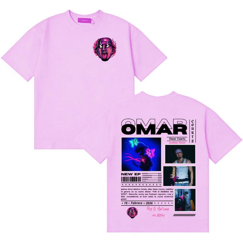 Omar Courtz Hot Sale Por Si Unisexana No Estoy Album Merch Tshirt Unisexs Women Hip Hop Tshirt Cotton Casual Short Sleeve Tee Shirts