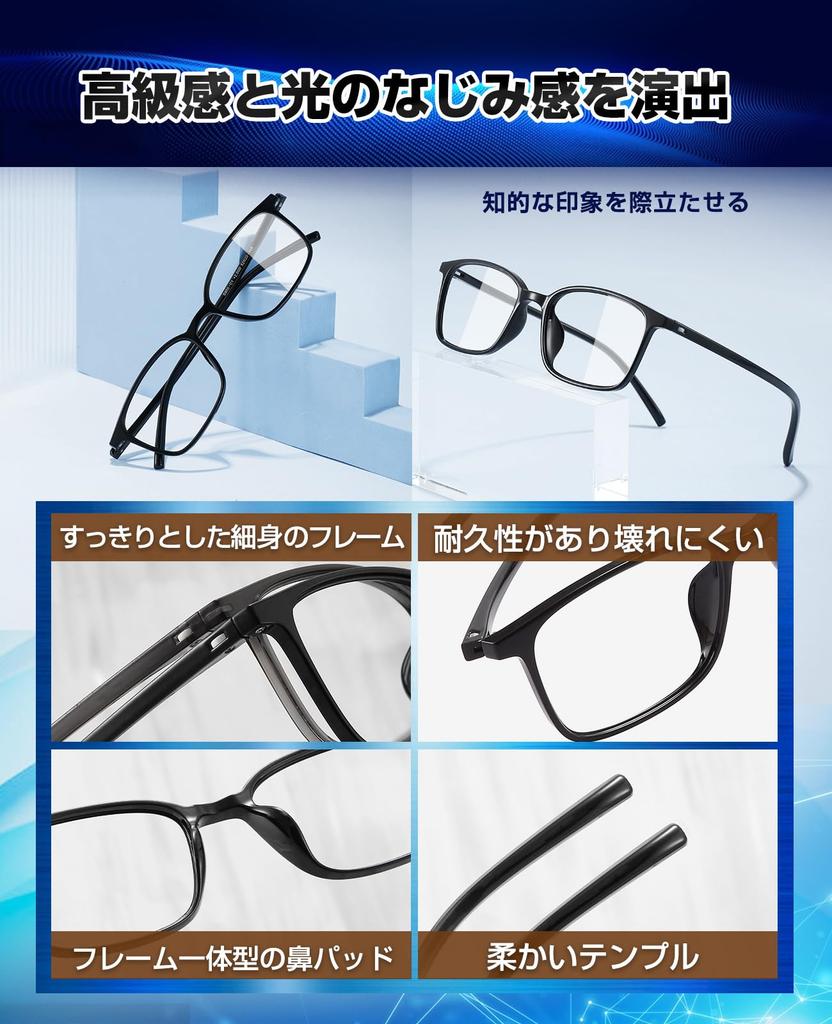 GOKEI Magnifying Glasses, Loupe Glasses [1.6x Magnification, Lightweight, Blue Light Blocking, 7-Piece Set] Magnifying Glasses, Loupe-Style Glasses,