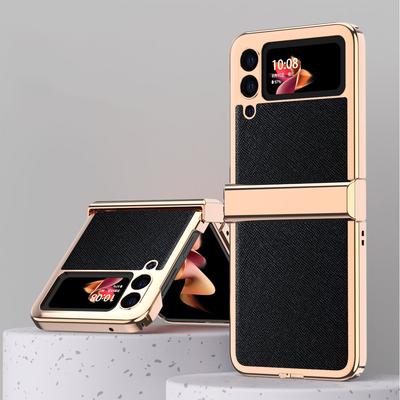 Non -Fingeprint Plating Protective Case For Samsung Galaxy Z Flip 3 5g Flip3 Drop Protection Phone Bag Cases