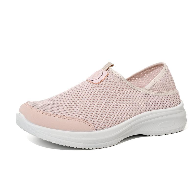 Spring and Summer New Women's Shoes, Mosquito Repellent Mesh Breathable Comfortable Soft Soled Men's Shoes, Wear Lightweight Casual Flyknit Shoes