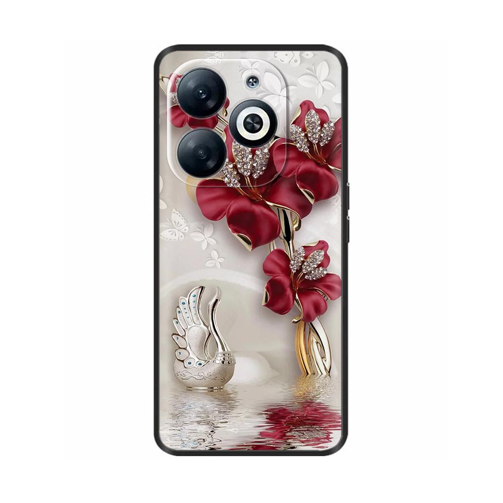 Phone Case For Infinix Smart 8 8pro 8Plus Cute Cartoon Painted Back Cover Soft TPU Bumper For Infinix Smart 8 Pro Plus Case Capa