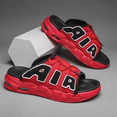 2024 New Men's Slippers Fashion Thick Sole Beach Outdoor Sandals Men's Casual Sports Shoes Summer Cool Indoor Large Size 39- 44