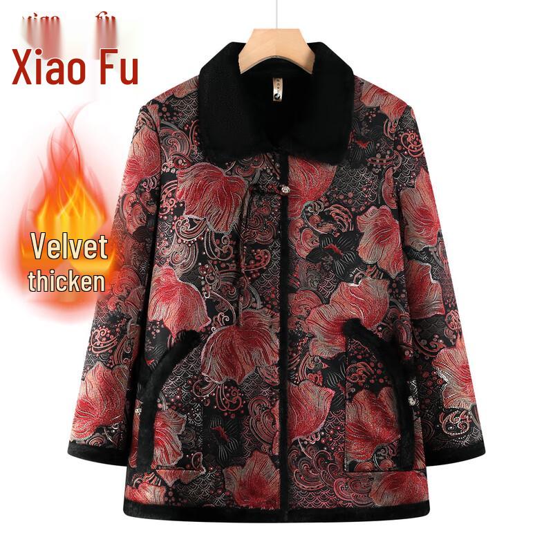 

Женская зимняя куртка большого размера с толстой вельветовой подкладкой 3XL