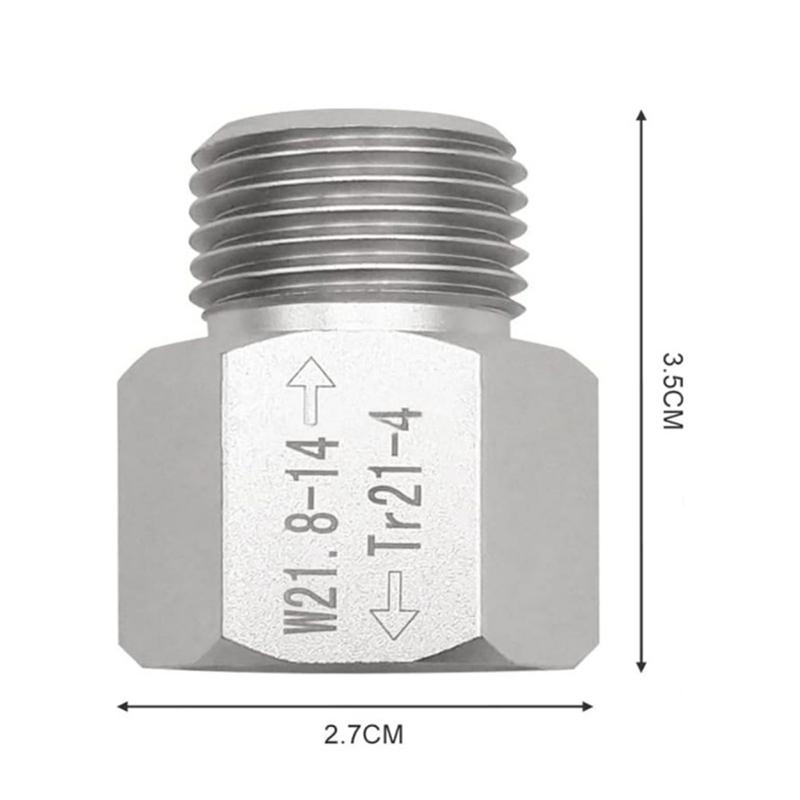 1 Set Tr21-4 To W21.8-14 Convert Adapter Co2 Cylinder Soda Water Accessories For Aquarium Fish Homebrew Beer Corny Keg Co2 Parts