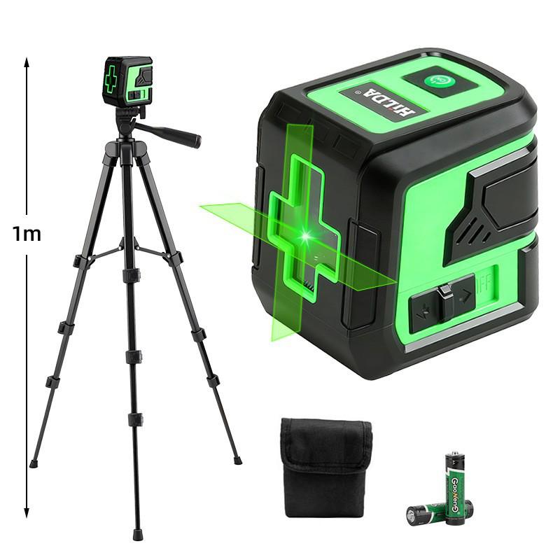 Compact High-Brightness Green Light Self-Leveling 2-Line Laser Level