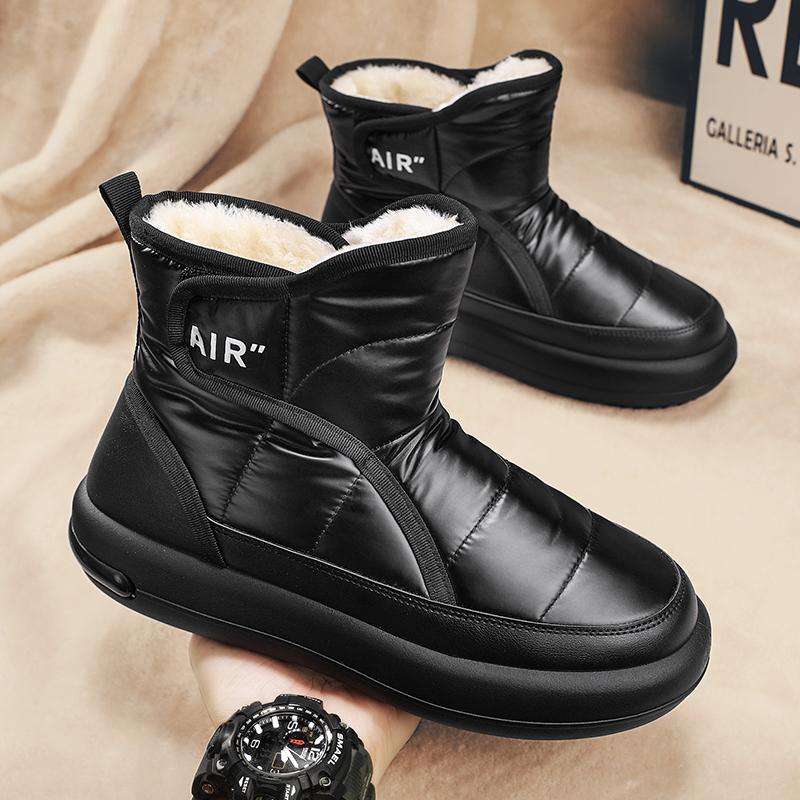 Móda Nové Pánské Zimní Boty Teplé Plyšové Sněhule Vysoce Kvalitní Vodotěsné Pánské Kotníkové Boty Outdoorové Pánské Turistické Boty Tenisky