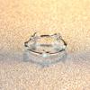 Europe and the United States hot-selling rose gold white opal five-pointed star ring women's simple niche versatile ring