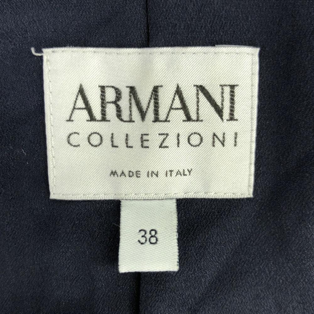 Armani Collezioni Made In Italy No Color Jacket 38 Navy Women Used
