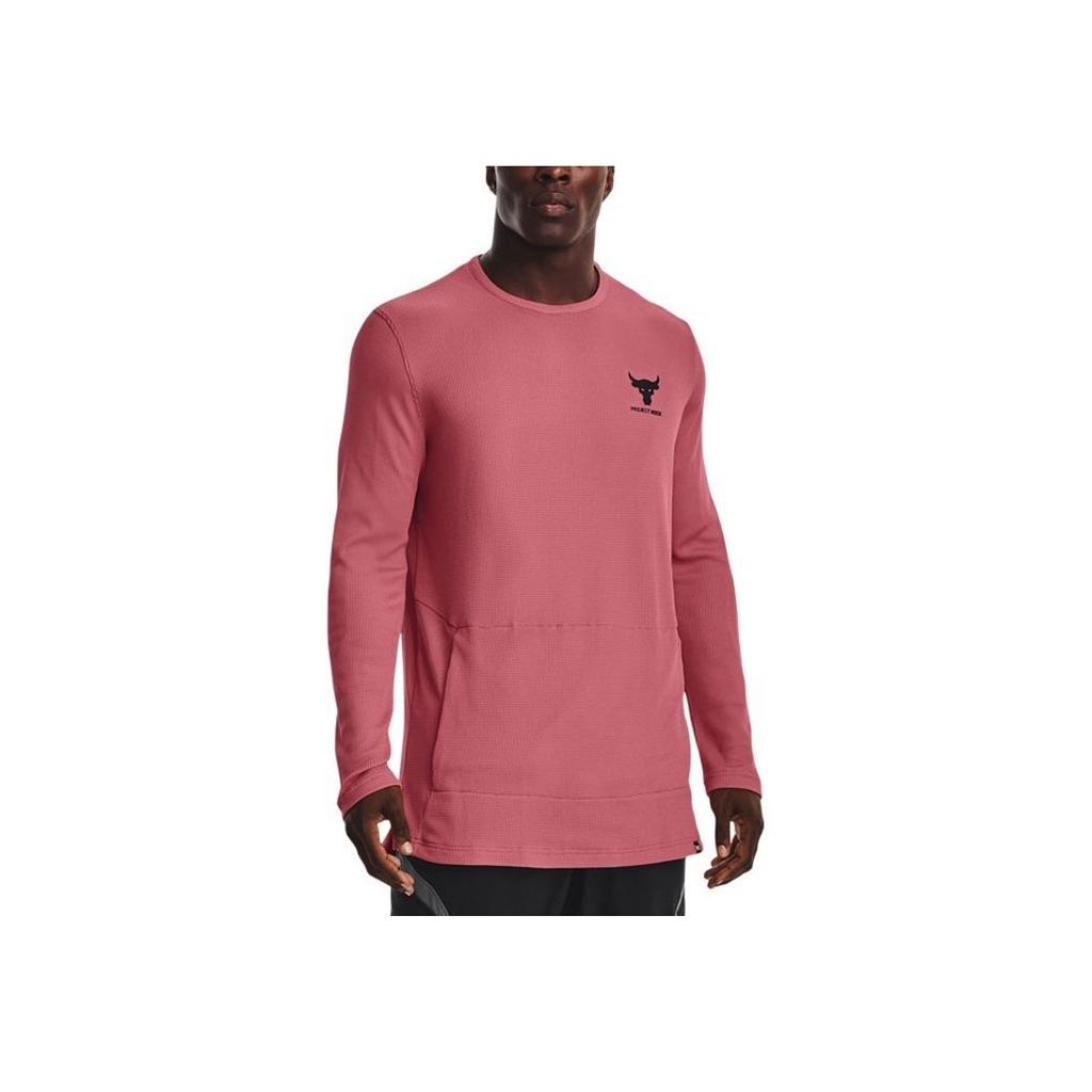 Under Armour Johnson Round Neck Training Long Sleeve T-Shirt Men Tops Pink 1376050-600