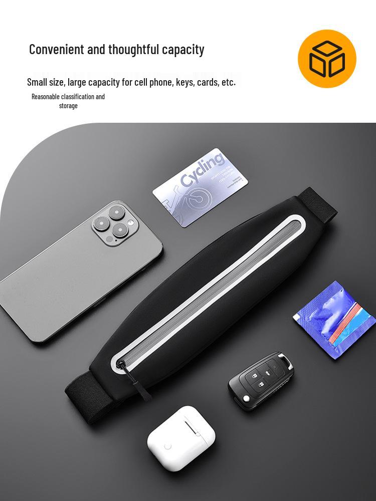 Unisex Waterproof Slim Running Belt: Multifunctional Phone Pouch for Outdoor Sports, Cycling, and Fitness