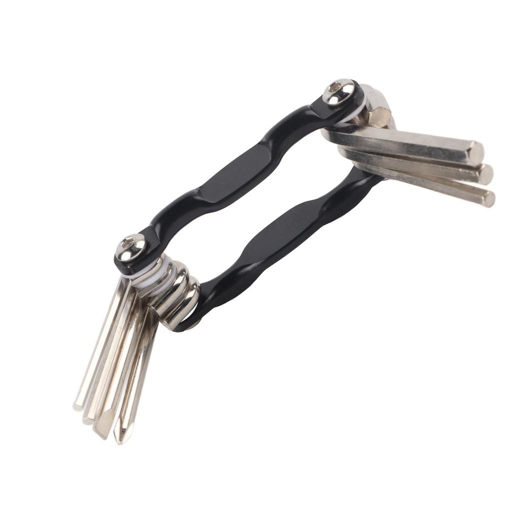 Portable 7 in 1 Multifunctional Cycling Bike Repair Tool Set Wrench Screwdriver ToolsBlack