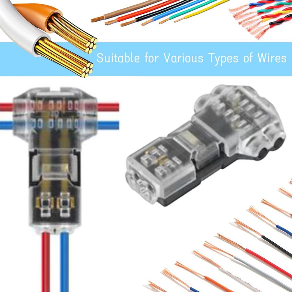 No-Stripping, No-Soldering -Wire Plug Quick Connector
