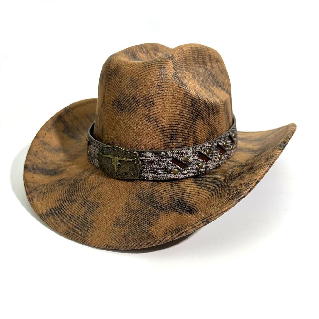 Wholesale Top Hat European And American Jazz Hat Men'S And Women'S Plush Felt Hat Wool Hat Belt Buckle Tide