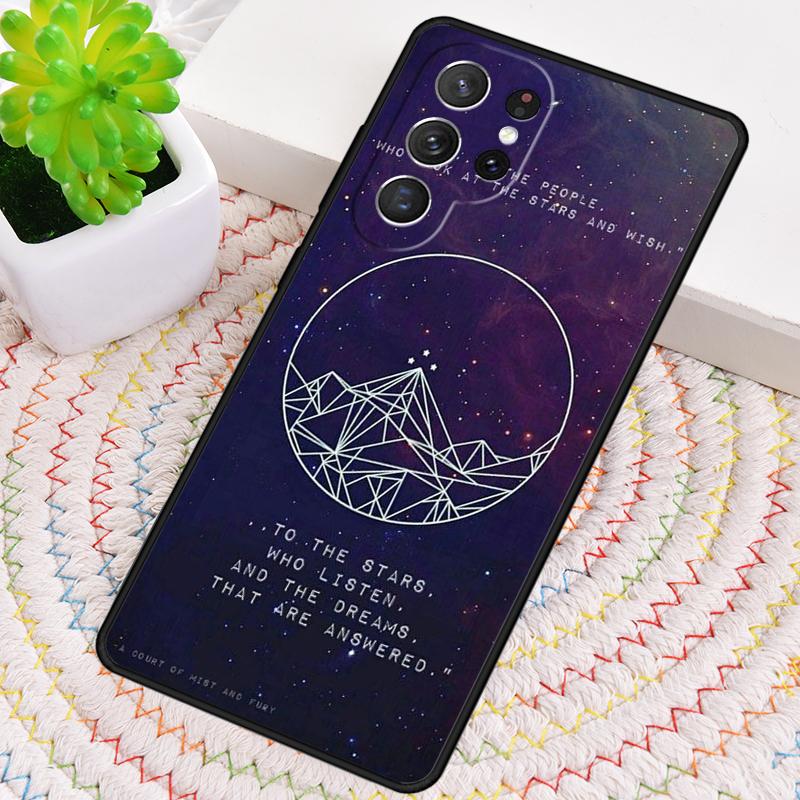

A Court of Mist and Fury Sarah J Maas Phone Case for Samsung Galaxy note 10 pro S26 Ultra S23 S24 FE S25 S21 S22 PLUS Cove Galaxy S23+