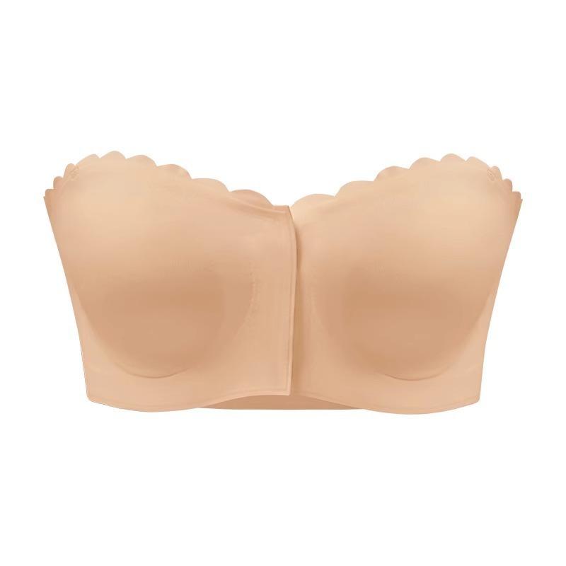 Damen S Nahtloser Trägerloser Push-Up-BH Für Hochzeit Dünn Atmungsaktiv