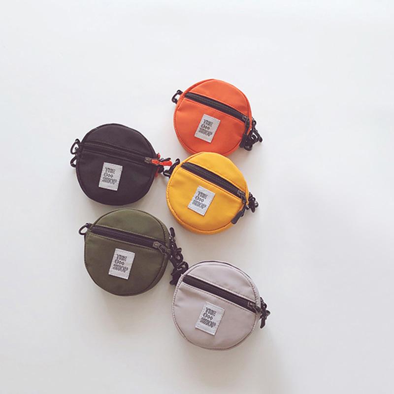 Kindertasche Jungen und Mädchen Kleine Runde Tasche Nylon Umhängetasche Geldbörse Kinder Taschen