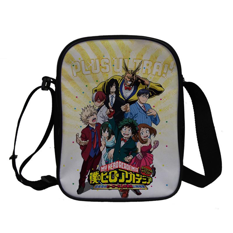 My Hero Academy Pattern Customized Student School Bag Full Color Backpack Double Shoulder Bag Travel Bag