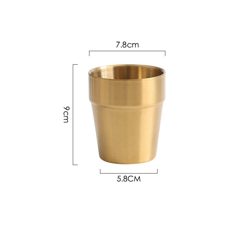 Jarra de cerveza de acero inoxidable de doble pared para té, bebida fría de metal, taza de café, utensilios de cocina, bar, 175/260/300 ml