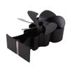 6 Blade Heat Powered Stove Fan for Wood Fireplace Chimney Fireplace Fan Increases Warm Air Silent Operation Black