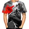 Summer Men's Soft 3D Printed Trendy Dog Pattern Quick Drying Short Sleeve Top Outdoor Fashion Men's Round Neck T-shirt