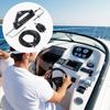 Hydraulic Outboard Steering Kit, 150HP, Marine Boat Hydraulic Steering System, with Helm Pump Two-Way Lock Cylinder and 24 Feet Hydraulic Steering