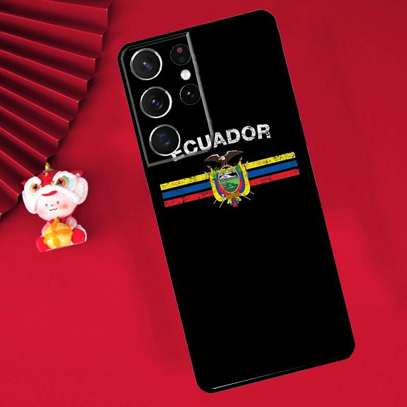 Ecuador Flag Case For Samsung Galaxy S26 S25 S24 Ultra S21 S20 S22 S23 Ultra S10 Plus S25 FE Cover Funda
