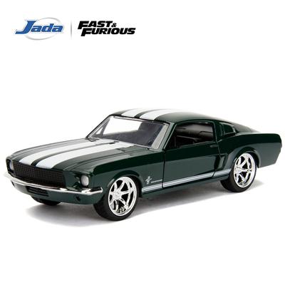 JADA 1:32 DieCast Model Collection 1967 Ford Mustang - 627C Green with Free-Rolling Wheels JD99519