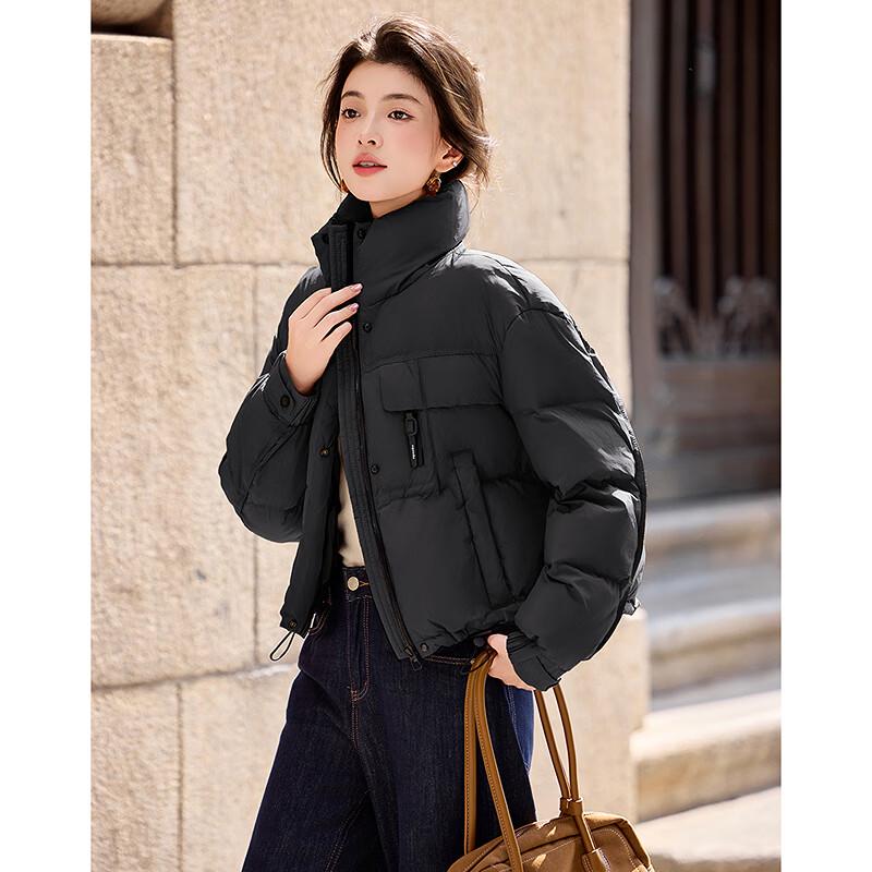 Sishui Nianhua Women's Petite Slim-Fit Winter Down Jacket