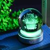 Kertari K9 Crystal Ball 3D Cat Cute Birthday Gift for Girlfriends Popular Interior Decor Cat Butterfly Figurine Stylish Relaxation Crystal Ball LED