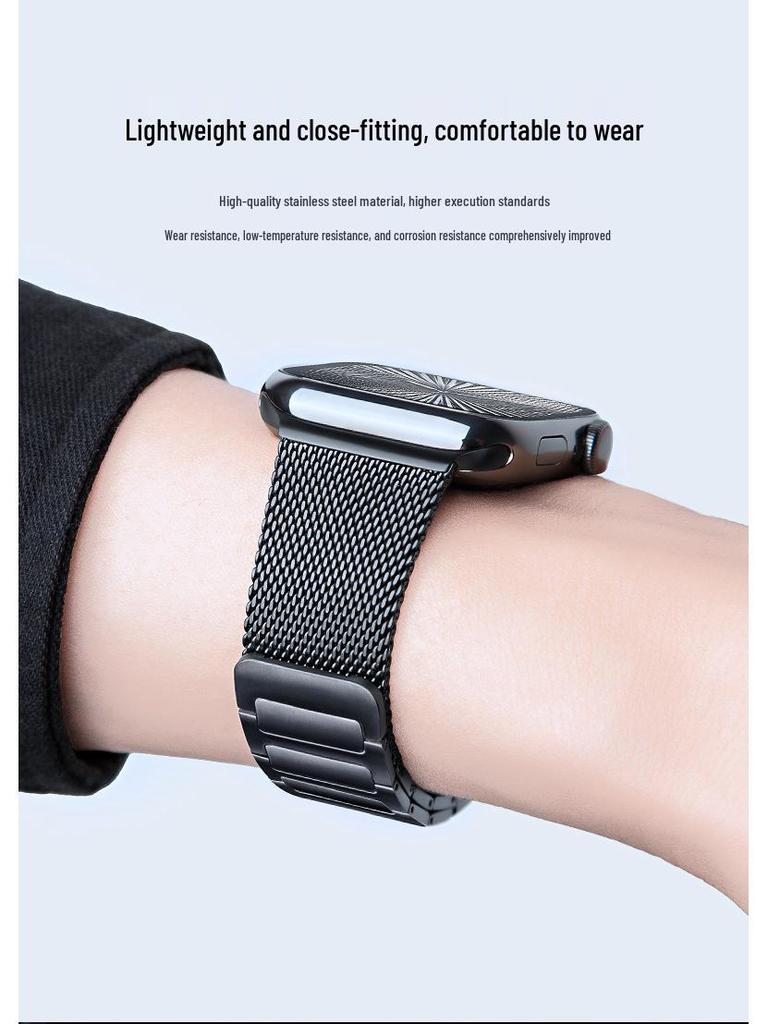 Apple Watch Stainless Steel Magnetic Strap - Compatible with iWatch and Ultra2