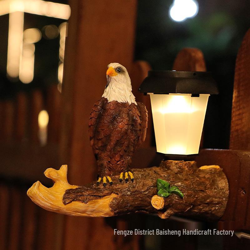 Solar LED Courtyard Lights: Tree Hanging Koala, Owl, and Parrot Garden Ornaments