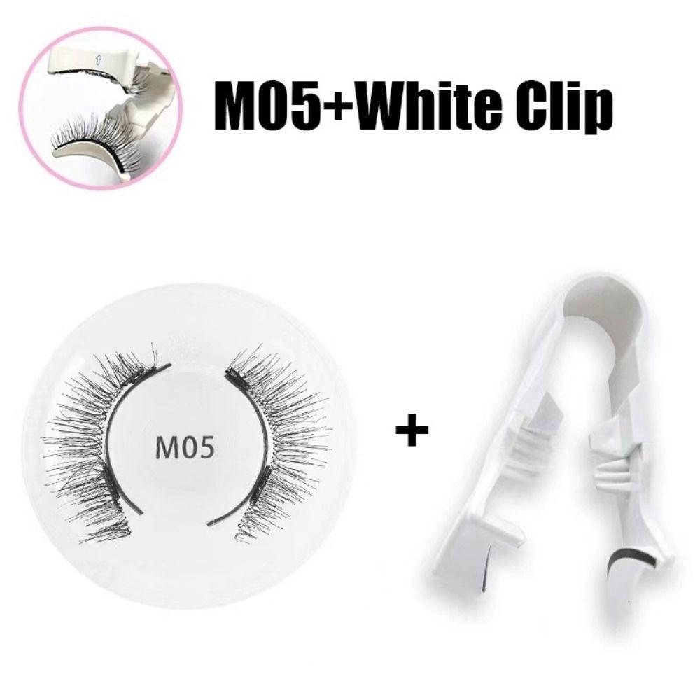 Glue Free Magnetic Eyelashes with Clip DIY False Eyelash Clusters Magnetic False Eyelashes  Female