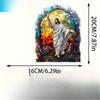 2D Flat Acrylic Jesus Resurrection Sun Catcher Decoration, Indoor and Outdoor Decoration - No Battery/electricity Required, Free Day Decoration, Shop