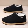 Cotton Shoes Cloth Shoes Winter Men's Shoes Men's One-pedal Traditional Casual Dad Shoes Piled Thickened Middle-aged and Elderly Cold-proof Shoes