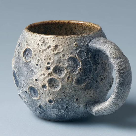 Space-Themed Coffee Cups with Ergonomic Handle Dishwasher Safe Space Embossed Planet Mugs Solar System Planet Mugs