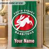 Beach TowelSouth Sydney Rabbitohs Custom Name Text Personalized Soft Towel for Beach Pool Indoor Home Decor Gift
