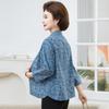 Hodo Mid-Aged Women's Floral 3/4 Sleeve Cardigan Top