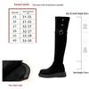 Women's Plus Size Over-the-Knee Slimming Knight Boots - Thick-Soled, Large Calf, Autumn/Winter