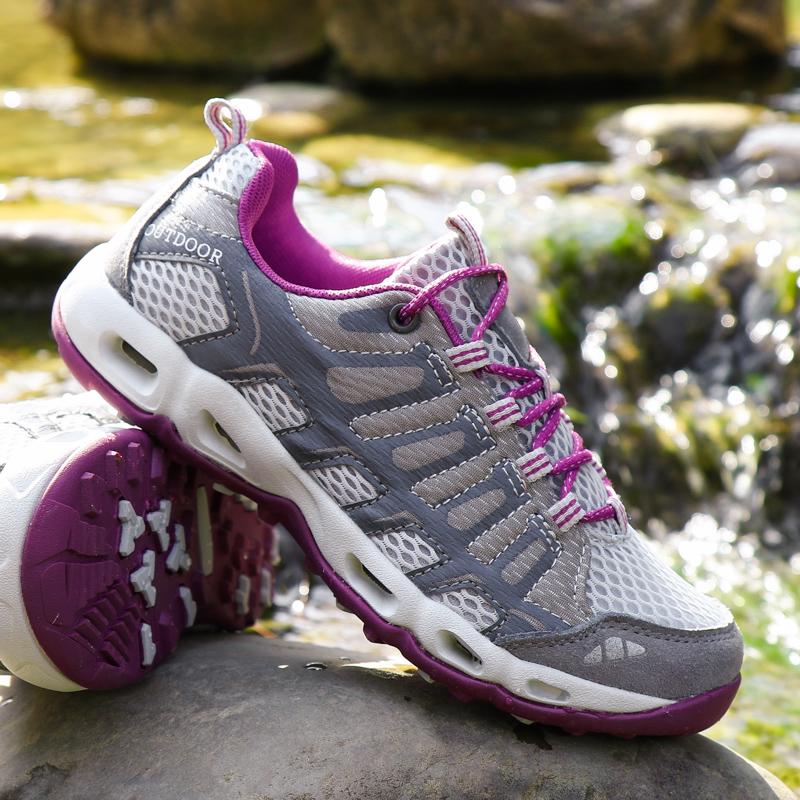 Unisexs Breathable Waterproof Trekking Shoes Tactical Sport Quick-Drying Outdoor Camping Hiking Shoes Upstream Mens Sneakers