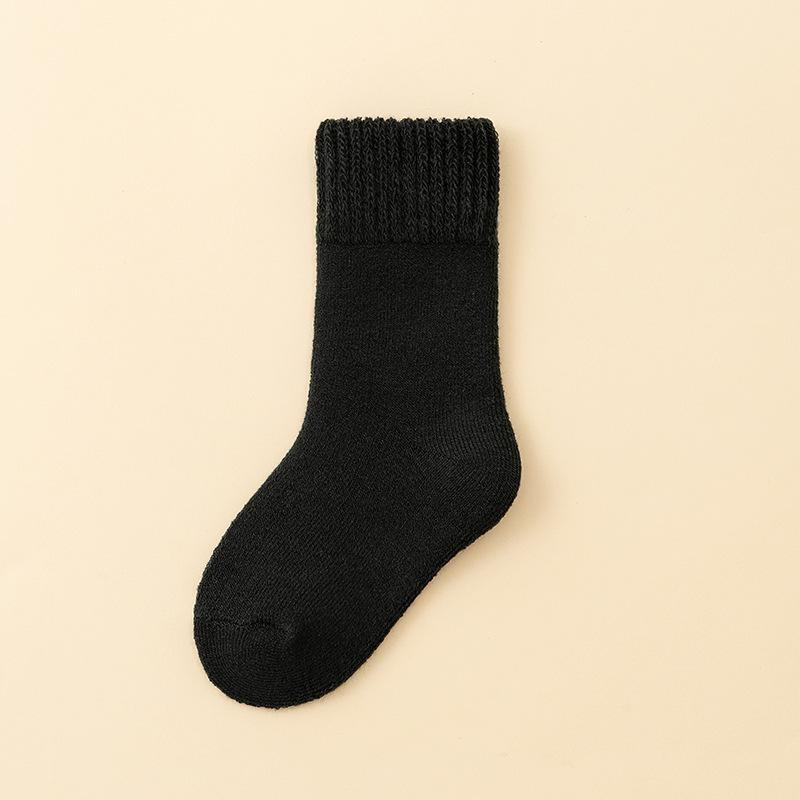 Șosete de iarnă din lână plușată pentru copii - Calde, groase, până la jumătatea gambei, pentru dormit, pentru băieți și fete