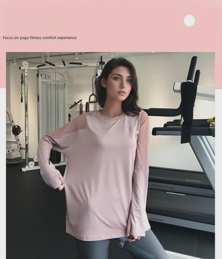 Women's Long-Sleeve Quick-Dry Yoga Top