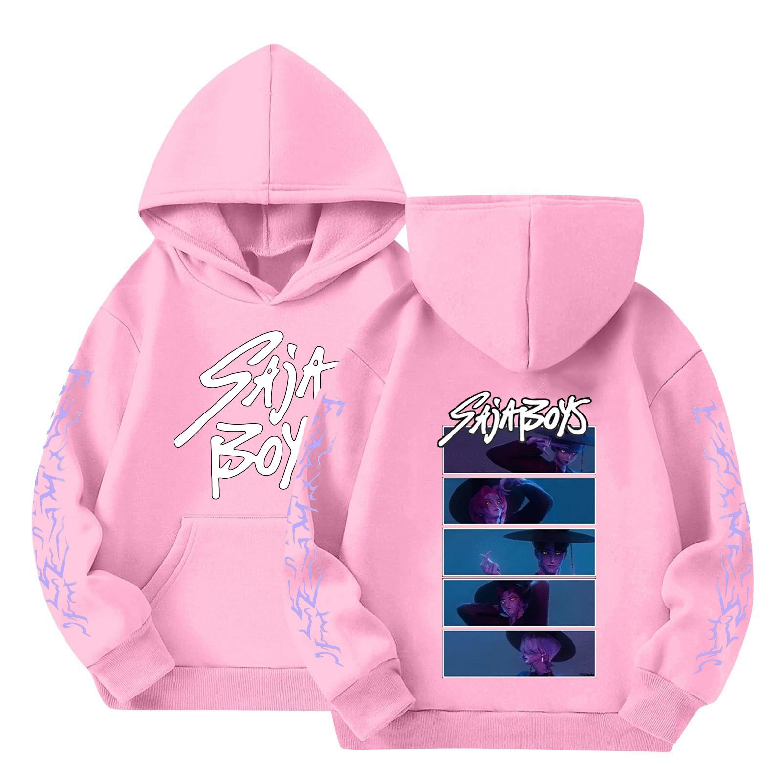 

Детский пуловер с длинным рукавом, свободного кроя, с принтом букв, капюшоном на шнурке 150 розовый