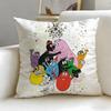 Federa Cuscino Classica Cartone Animato Barbapapa Morbida e Facile da Lavare – Versatile per Divano, Letto, Viaggio e Ufficio