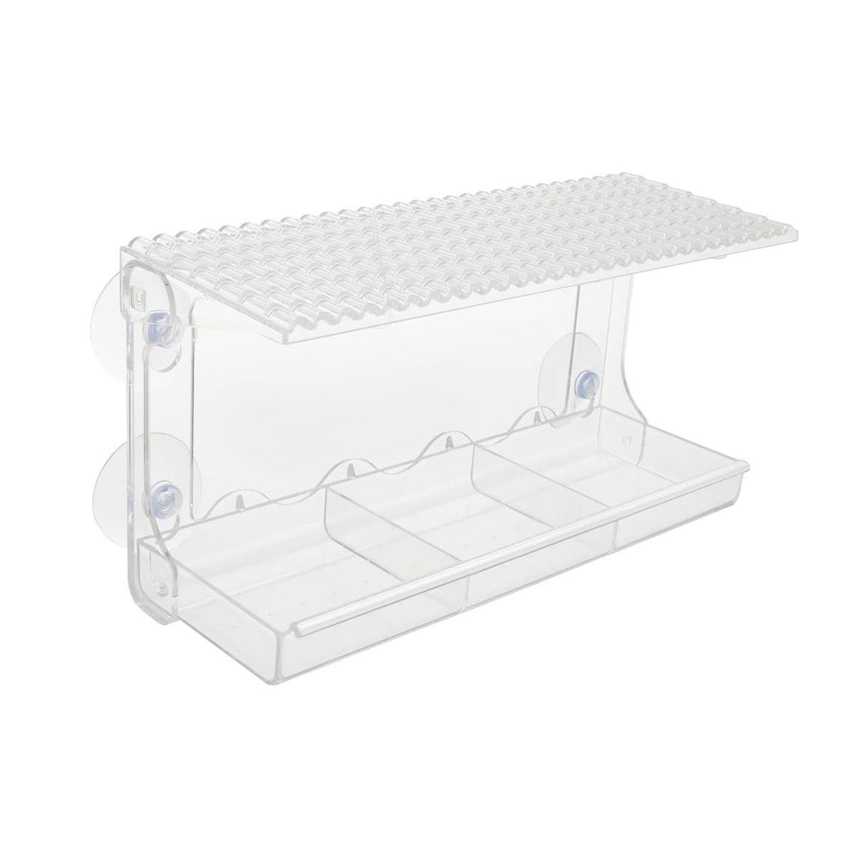 

1 шт. Уличная кормушка на присоске для наблюдения за птицами через окно, прозрачный домик для диких птиц чистый