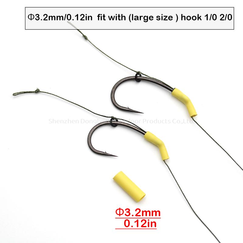 80pcs Carp Fishing Accessories Heat Shrink Tubing Dual Wall 3:1 Fits Hooks 1 2 4 6 And Oversized Hooks 1/0 2/0 For Carp Fishing
