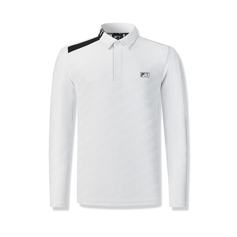 FILA Golf Polo Shirt Men s Semi Sheer Curtain Gray A11M445207F-GY 180/100A/XL