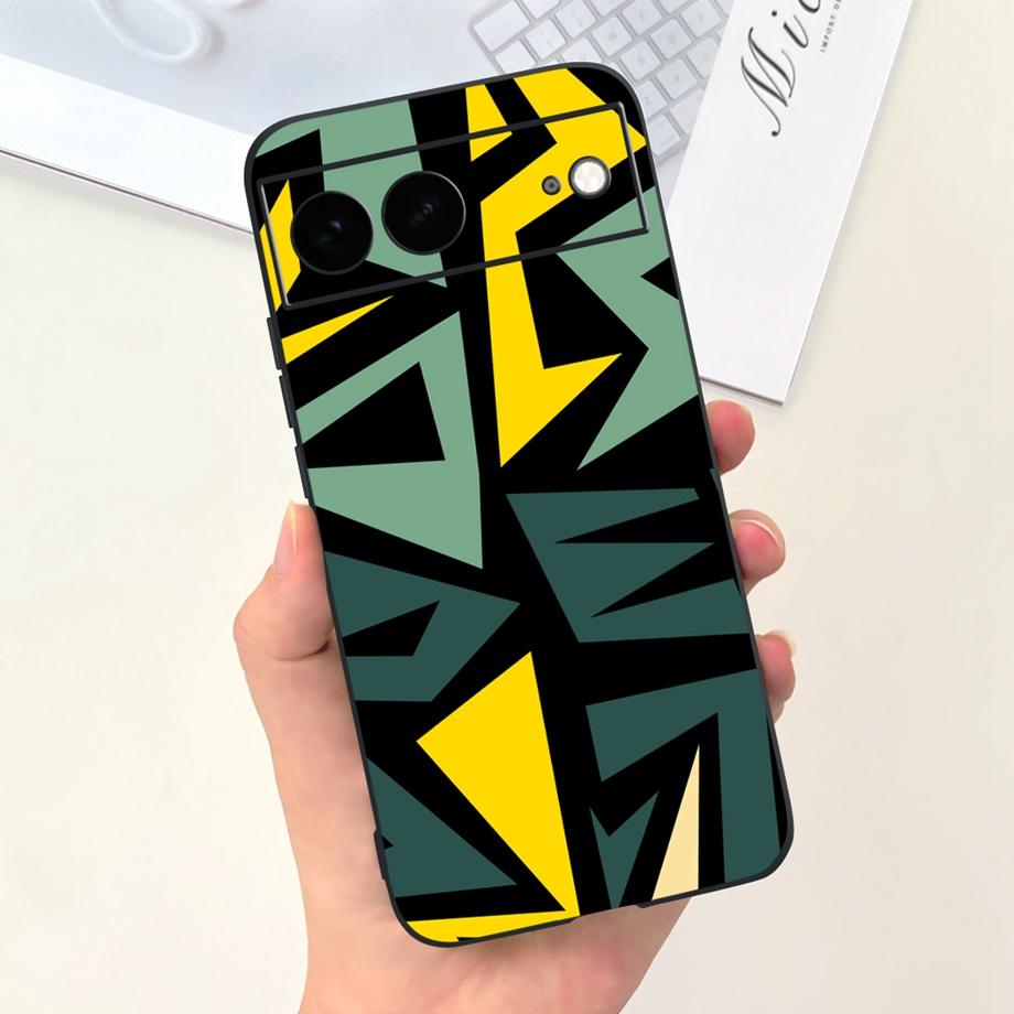 Für Google Pixel 7 Pro Hülle Weiche Silikon Handyhülle Für Pixel7 Google 7Pro Stoßfänger Niedliche Mode Cartoon Hülle Katze Mond Nacht Tasche